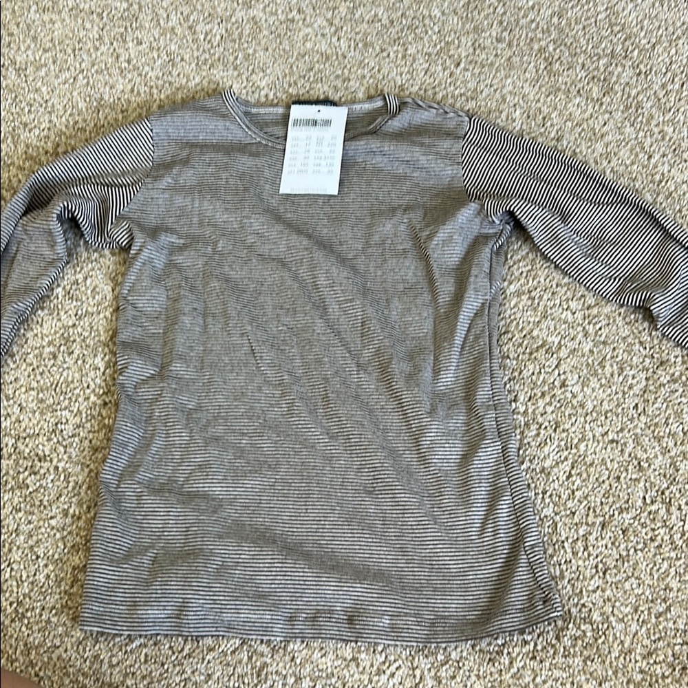 Striped Gray Kids Shirt